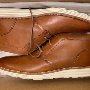 Cole Haan Grand Chukka Boots Woodbury/Ivory - Size 10.5 NWT